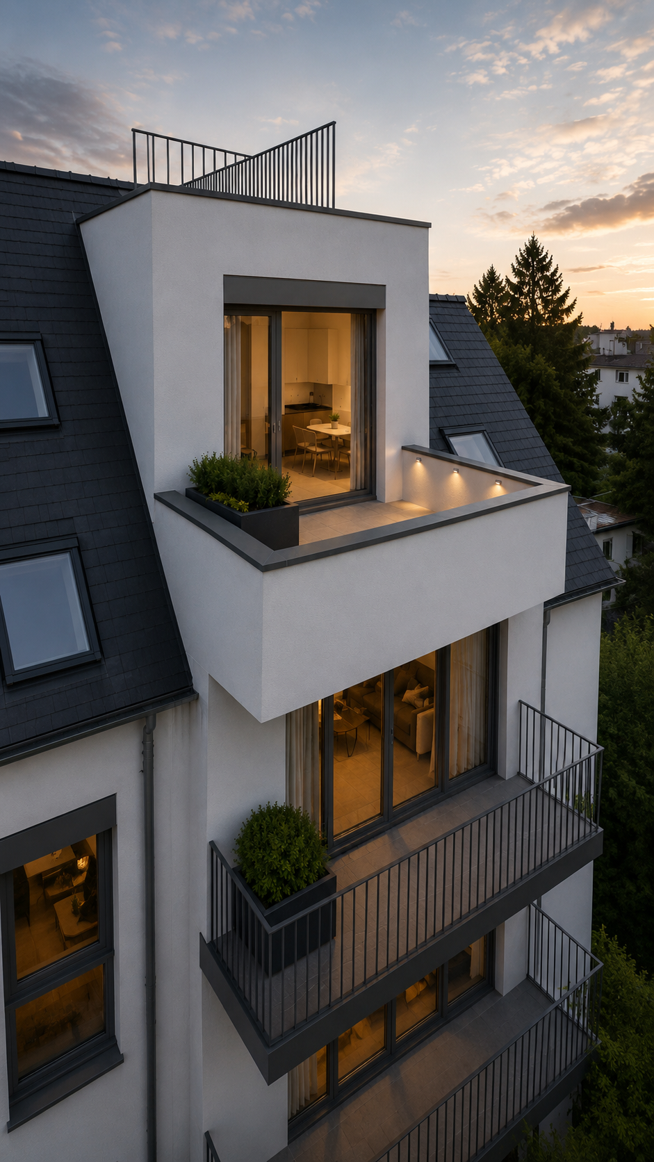 Stiege 2 · 2. DG · TOP 13 · 2 Zimmer · Wohnung · 87,99 m² · Dachterrasse · 16,75 m²
